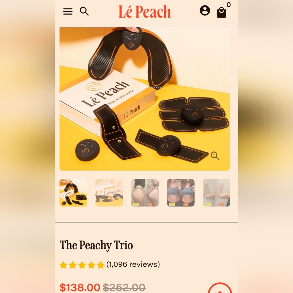 Lé Peach Muscle Stimulator Set